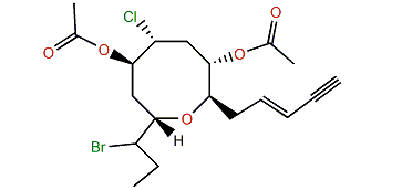(3E,6S,7R,9S,10S,12R)-9-chloro-13-bromo-6,12-epoxy-7,10-diacetoxypentadec-3-en-1-yne