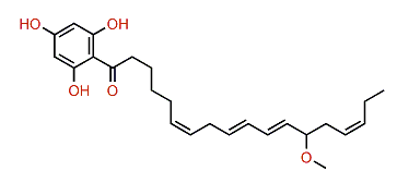 (6Z,9E,11E,15Z)-1-(2,4,6-Trihydroxyphenyl)-13-methoxyoctadeca-6,9,11,15-tetraen-1-one