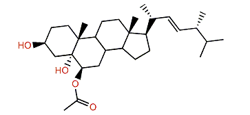 (24R)-6b-Acetoxy-24-methylcholest-22-en-3b,5a-diol