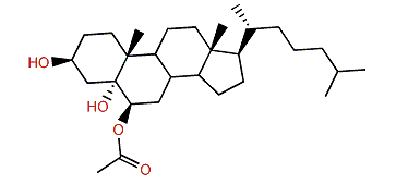 6b-Acetoxycholestane-3b,5a-diol