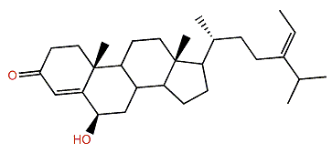 6b-Hydroxy-24-ethylcholesta-4,24(28)-dien-3-one