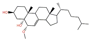 (22E)-6b-Methoxycholest-7-en-3b,5a-diol