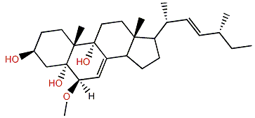 (22E,24R)-6-O-Methyl-24-methylcholesta-7,22-dien-3b,5a,6b,9a-tetrol