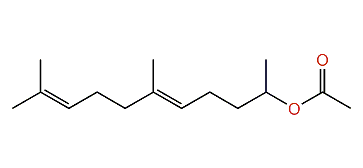 (E)-6,10-Dimethyl-5,9-undecadien-2-yl acetate