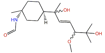 7,11-Dihydroxy-10-methoxy-8-en-3-formamidotheonellin