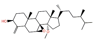 7,8-Epoxy-14-methoxy-24-methyl-4-methylenecholestan-3-ol