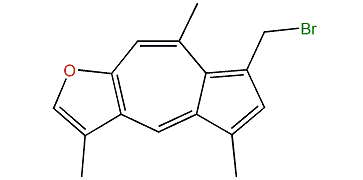 7-Bromomethyl-3,5,8-trimethylazulene-[6,5]-furan