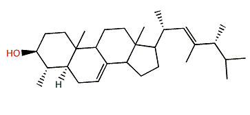 (22E,24R)-4a,23,24-Trimethyl-5a-cholesta-7,22-dien-3b-ol