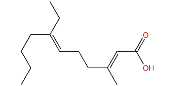 7-Ethyl-3-methyl-2,6-undecadienoic acid