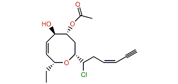 (3Z,7R,9R,10R,13R)-9-Acetoxy-10-hydroxy-6-chlorolauthisa-3,11-dien-1-yne