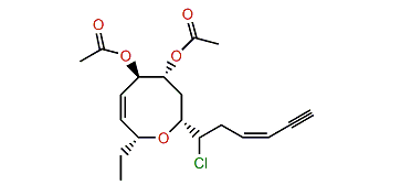 (3Z,7R,9R,10R,13R)-9,10-Diacetoxy-6-chlorolauthisa-3,11-dien-1-yne
