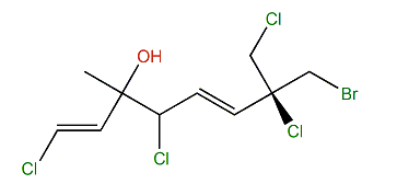 (S)-7-Bromomethyl-1,4,7,8-tetrachloro-3-methyl-1,5-octadien-3-ol