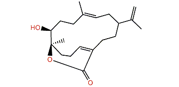 (3E,7S,11Z)-7-Hydroxy-3,11,15-cembratrien-20,28-olide