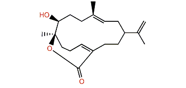 (3E,7S,8S,11Z)-7-Hydroxy-3,11,15-cembratrien-20,8-olide