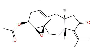 (3E,6S,7S,8S)-7,8-Epoxy-6-acetoxy-3,12(18)-dolabelladien-13-one