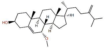 7a-Methoxyergosta-5,24(28)-dien-3b-ol