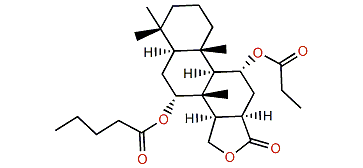 7a,11a-Dioxyspongian-16-one-7a-isopentanoate-11a-propionate
