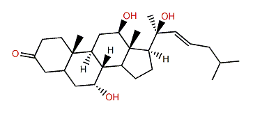 7a,12b,20b-Trihydroxycholesta-22E-en-3-one
