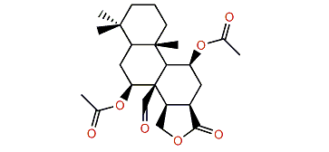 7b,11b-Diacetoxy-16-oxo-17-spongianal