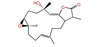 7b,8b-Epoxy-4a-hydroxycembra-1(15),2,11-trien-16,2-olide