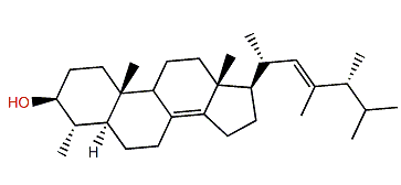 (22E,24R)-4a,23,24-Trimethyl-5a-cholesta-8(14),22-dien-3b-ol