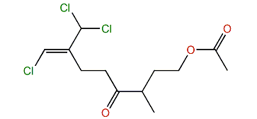 (E)-8-Chloro-7-(dichloromethyl)-3-methyl-4-oxo-7-octenyl acetate