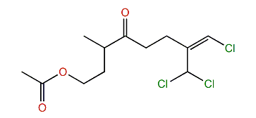 (Z)-8-Chloro-7-(dichloromethyl)-3-methyl-4-oxo-7-octenyl acetate