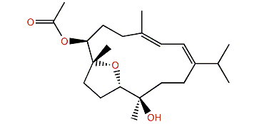 (1E,3E,7b,8a,11a,12b)-8,11-Epoxy-7-acetoxy-1,3-cembradien-12-ol
