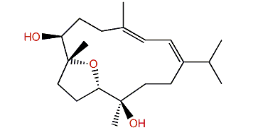 (1E,3E,7b,8a,11a,12b)-8,11-Epoxy-1,3-cembradien-7,12-diol