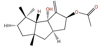 8b-Acetoxy-9(12)-capnellene-10a-ol