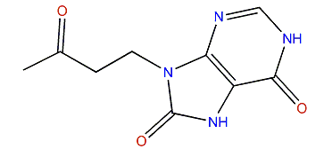 9-(3'-Carbonylbutyl)purine-6,8-dione