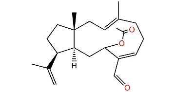 9-Acetoxy-3,7,18-dolabellatrien-17-al