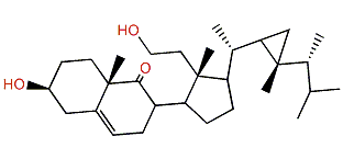 9-Oxo-9,11-secogorgost-5-en-3b,11-diol