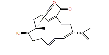 (4Z,8S,9R,12E,14E)-9-Hydroxy-1-(prop-1-en-2-yl)-8,12-dimethyl-oxabicyclo[9.3.2]-hexadeca-4,12,14-trien-18-one