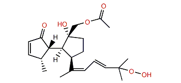 (4R,9S,Z13,E17)-12-Acetoxy-4-hydroxy-18-hydroperoxy-4,10-seco-2,13(15),17-spatatrien-10-one