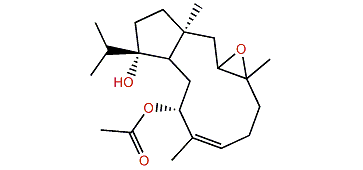 (3E,9S)-9-Acetoxy-7,8-epoxydolabella-3-en-12-ol