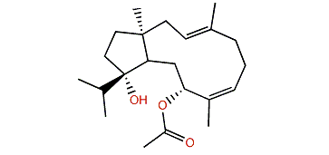 (3E,7E,9S)-9-Acetoxydolabella-3,7-dien-12-ol