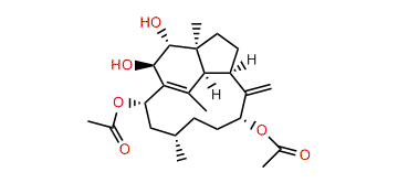 9alpha,14alpha-Diacetoxy-2beta,3alpha-dihydroxy-1(15),8(19)-trinervitadiene
