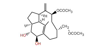 9b,20-Diacetoxy-2b,3a-dihydroxy-1(15),8(19)-trinervitadiene