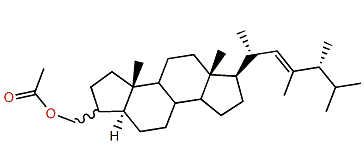 (22E,24R)-3xi-Acetoxymethyl-23,24-dimethyl-A-nor-5a-cholest-22-ene