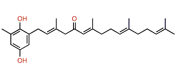 2-(2'E,6'E,10'E)-5'-Oxo-3',7',11',15'-tetramethylhexadeca-2',6',10',14'-tetraenyl-6-methylhydroquinone