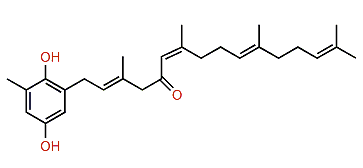2-(2'E,6Z,10'E)-5'-Oxo-3',7',11',15'-tetramethylhexadeca-2',6',10',14'-tetraenyl-6-methylhydroquinone
