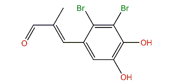 (E)-2-Methyl-3-(2,3-dibromo-4,5-dihydroxyphenyl)-propenal