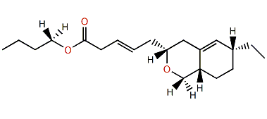 (10E)-Butyl-9-(6-ethyl-3,4,6,7,8,8a-hexahydro-1H-isochromen-3-yl)-pent-10-enoate