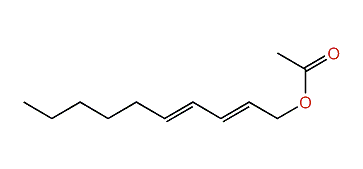 (E,E)-2,4-Decadienyl acetate