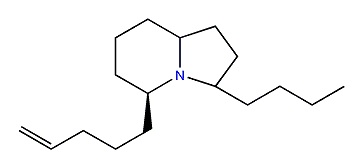 (E,Z)-5,9-3-Butyl-5-(4-penten-1-yl)-indolizidine