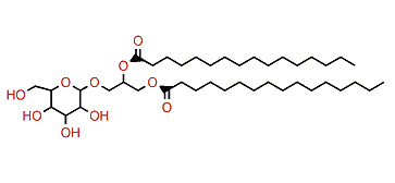 3-(3,4,5-Trihydroxy-6-(hydroxymethyl)-tetrahydro-2H-pyran-2-yloxy) propane-1,2-diyl dipalmitate