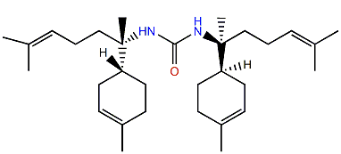 N,N'-bis[(6R,7S)-7-amino-7,8-dihydro-a-bisabolen-7-yl]urea