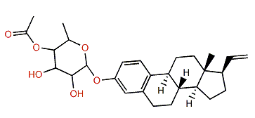 O-(4-O-Acetyl-b-D-fucopyranoside)-19-norpregna-1,3,5(10),20-tetraene