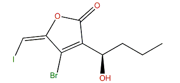 (R,E)-4-Bromo-3-(1-hydroxybutyl)-5-(iodomethylene)-2(5H)-furanone